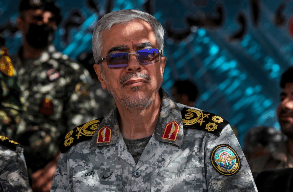 Mohammad Bagheri attends a military exercise in Isfahan, Iran, in this handout image obtained on September 8, 2022. 
